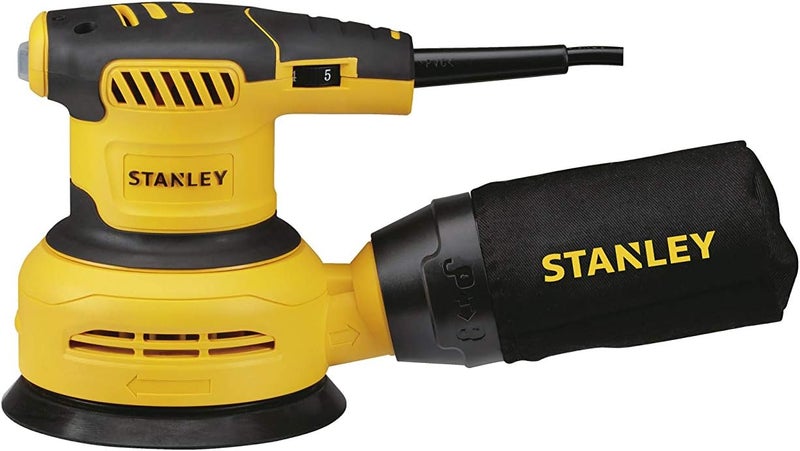 Stanley Ss30 300W 125Mm Variable Speed Random Orbital Sander(Yellow & Black) - Image 2