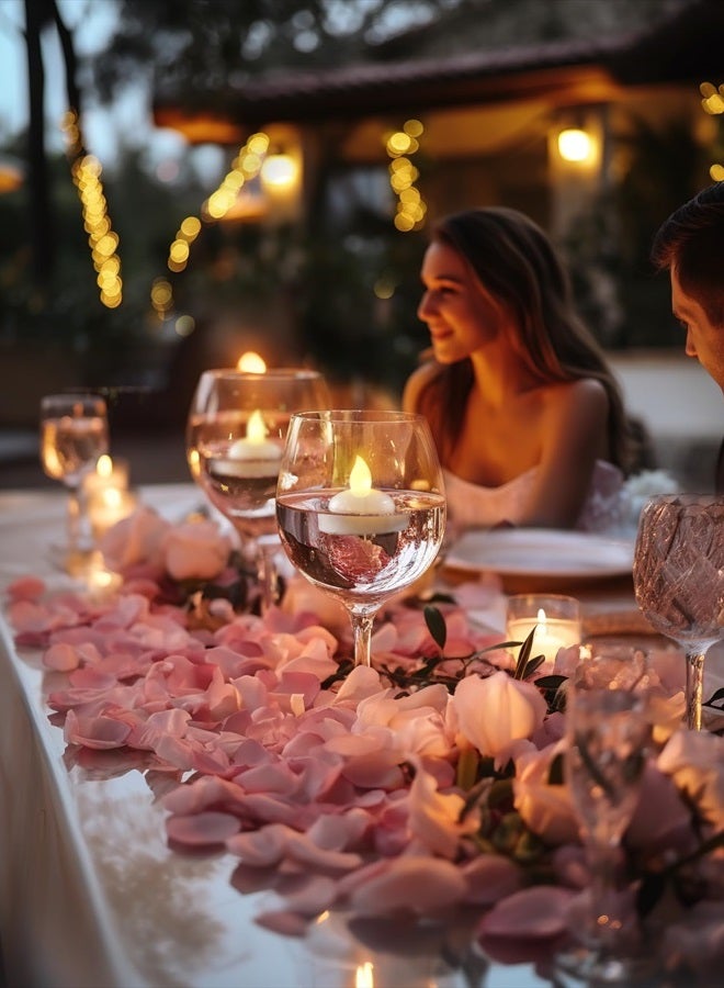 Homemory 24 Pack Waterproof Flameless Floating Tealights, Warm White Battery Flickering LED Tea Lights Candles - Wedding, Party, Centerpiece, Pool & SPA - Image 5