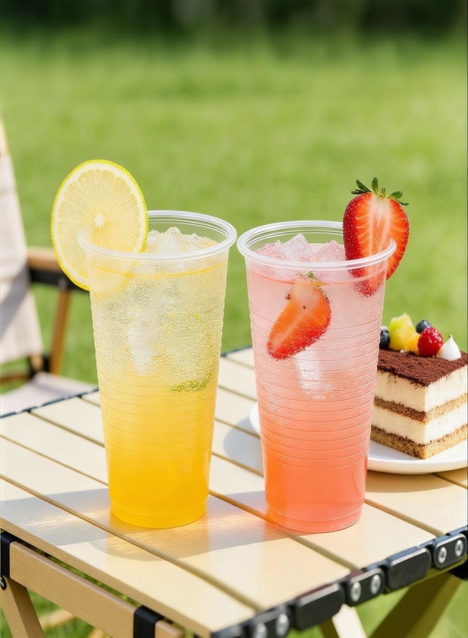 TashiBox 12 oz clear plastic cups - Disposable cold drink party cups (200) - Image 4