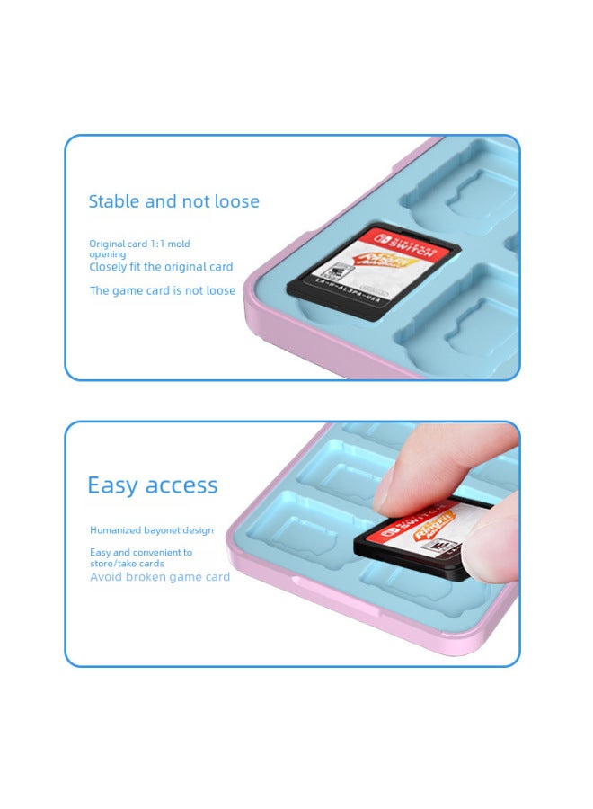 general Nintendo Switch Magnetic Silicone Card Box 12 NS Game Card Storage Box Peripheral Accessories Card Box-Product Color:Mario Jingqi - Image 3