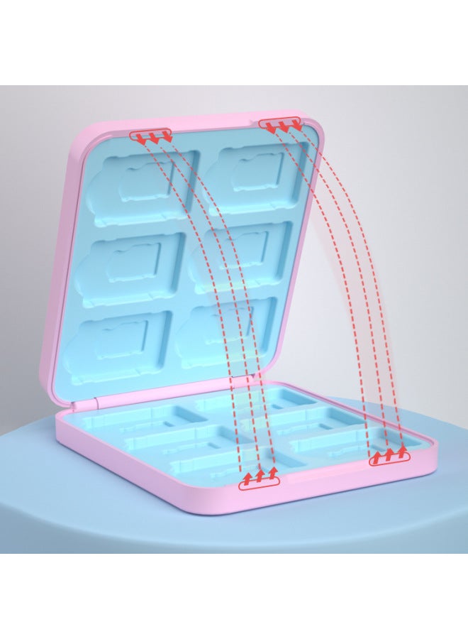 general Nintendo Switch Magnetic Silicone Card Box 12 NS Game Card Storage Box Peripheral Accessories Card Box-Product Color:Mario Jingqi - Image 4