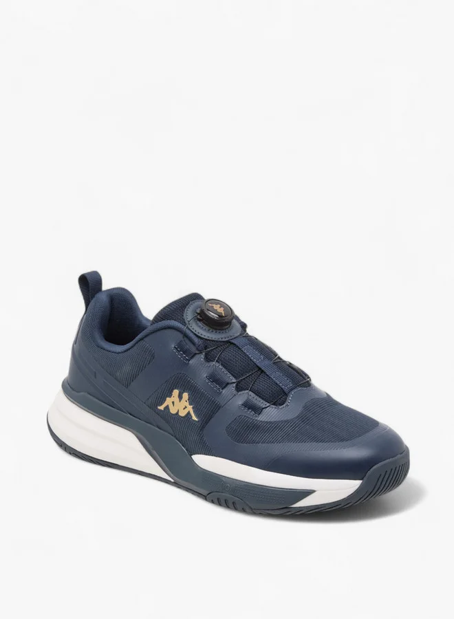 Kappa Men's Logo Detail Sports Shoes with Rotating Buckle Closure