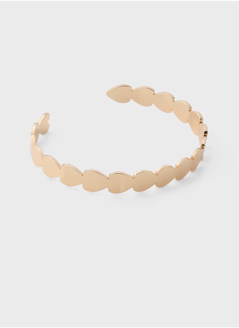 ELLA Heart Cuff Bangle  - Image 1
