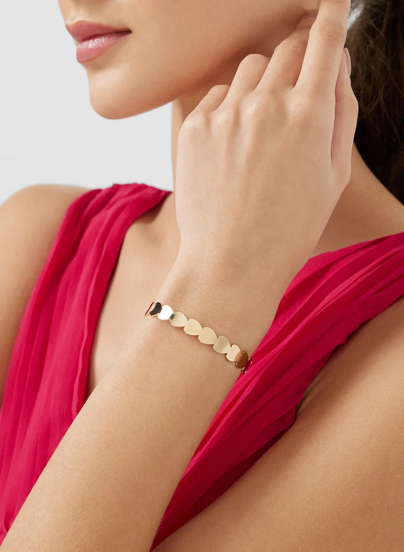 ELLA Heart Cuff Bangle