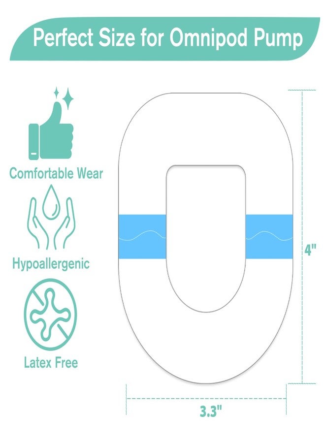OBUZOO Omnipod Adhesive Patches,60Pack Waterproof & Breathable Omnipod 5 Overpatches,Premium Transparent pod pals Omni pod 5 Adhesive Overlay,Hypoallergenic & Latex-Free,Pre-Cut Tape - Image 5