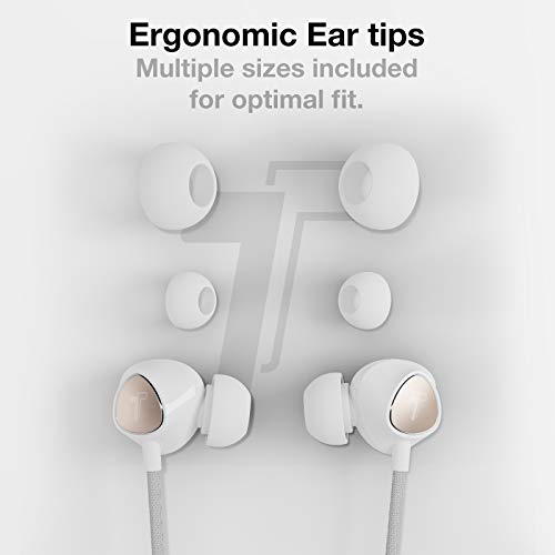 Thore iPhone Earphones (Apple MFi Certified) V110 in Ear Braided Wired Lightning Earbuds (Sweat/Water Resistant) Headphones with Mic/Volume Remote for iPhone 12/13/14 Pro Max - Gold - Image 5