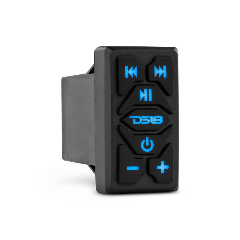 DS18 RKSBT Waterproof Bluetooth Marine Rocker Switch Audio Streamer with Controls Builtin Wireless BT Audio Receiver Stereo 25v PreOut RCA Universal Rocker Switch Mount - Image 2