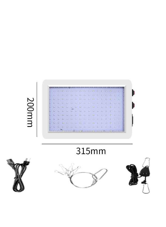 مصباح LED لنمو النباتات بطيف كامل، إضاءة بستانية مناسب للبيوت الزجاجية، خيام النمو، أنظمة الزراعة المائية، تكاثر الشتلات ومراحل الإثمار - 315*200 مم - Image 1