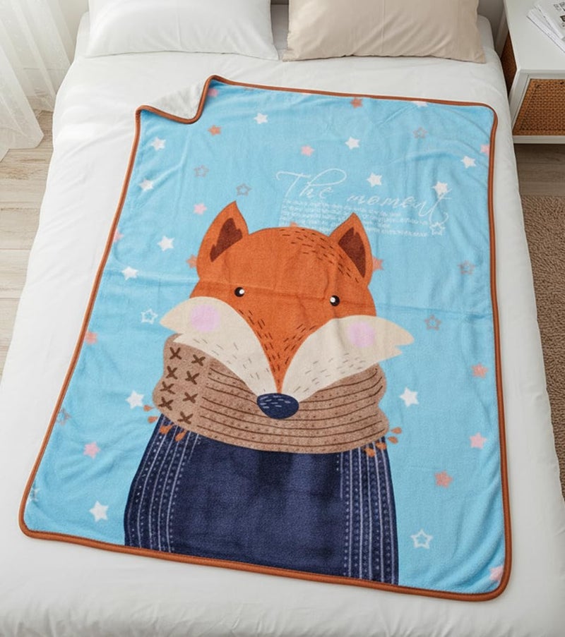 Butterthief Light Weight Cartoon Printed Blanket 100 x140 cm, 0-5 Years Soft Flannel for All Seasons Reversible Baby Blanket for Kids Toddlers New Born Boys & Girls - Image 5