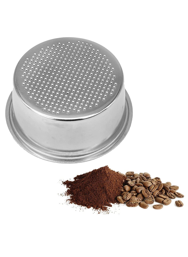 MIBRU Coffee Espresso Filter Basket 51mm Stainless Steel Double Cup Powder Bowl Reusable Replacement For Portafilter Breville Delonghi Machine non-pressurized Porous 51  - Image 2