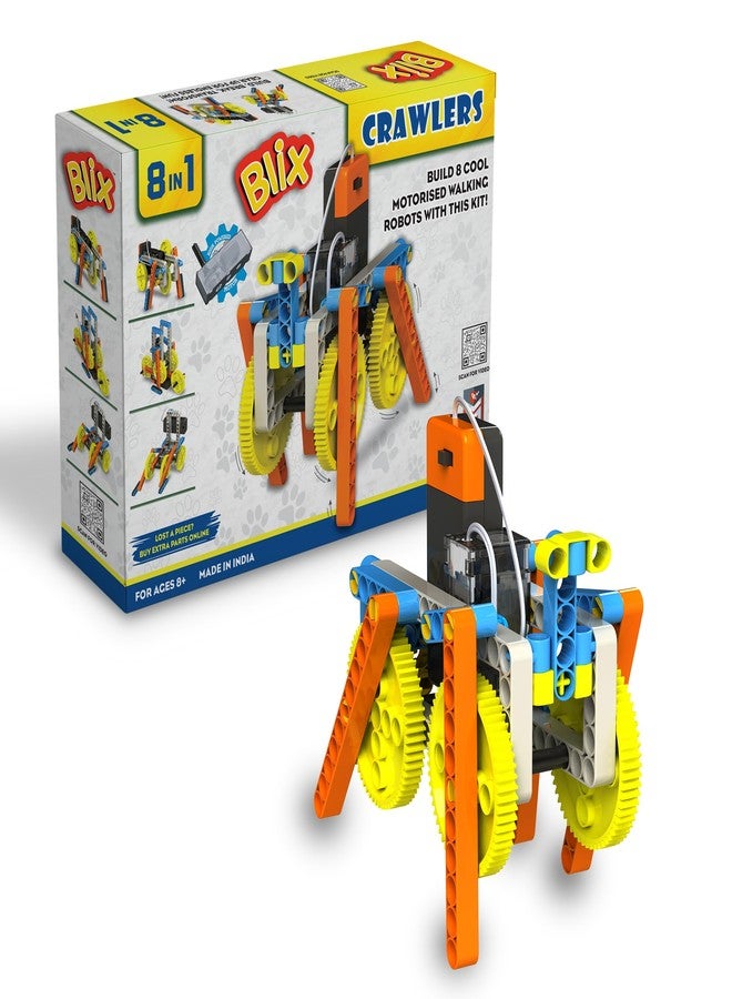 بليكس لعبة Blix Crawlers التعليمية، مناسبة للأطفال من عمر 8 سنوات فما فوق، مجموعة بناء تعليمية يمكنك تركيبها بنفسك، ألعاب بناء، لون أخضر - Image 1