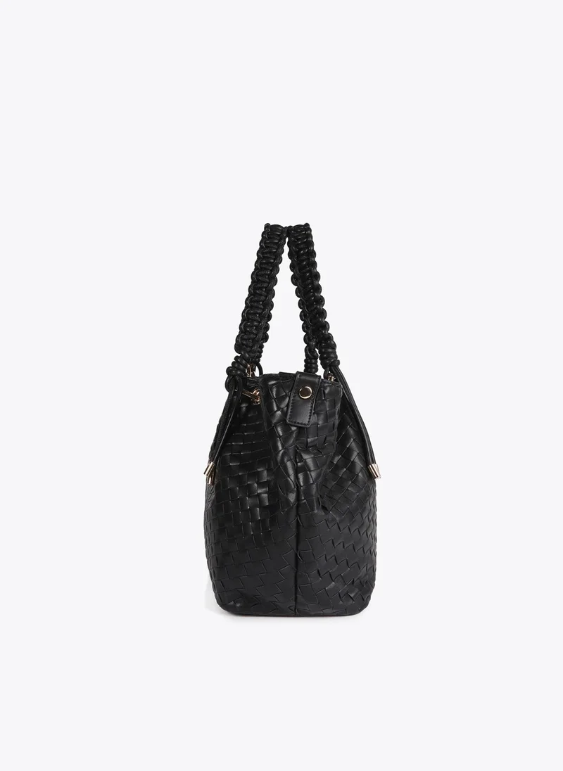 Lola Casademunt Braided Faux Leather Shopper