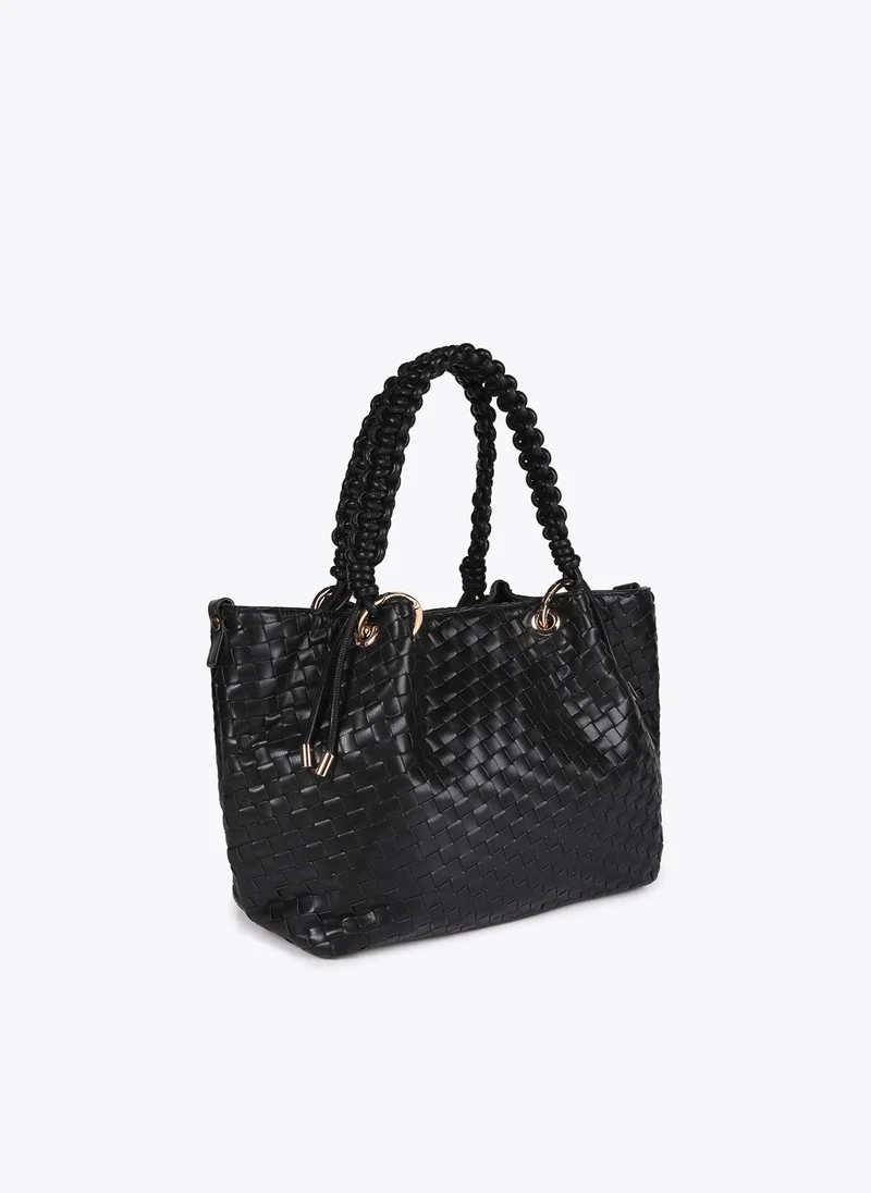 Lola Casademunt Braided Faux Leather Shopper