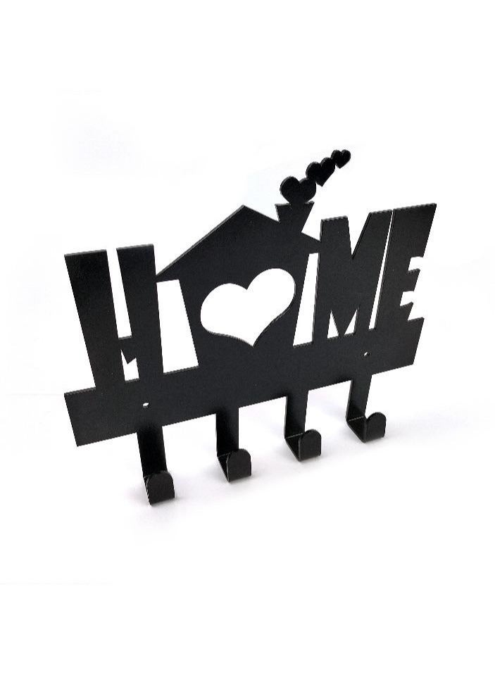 Stylish metal key holder with multiple sturdy hooks for hanging keys and accessories, it is sturdy and easy to mount on the wall, helping to organize things in a practical and tidy manner. - Image 1