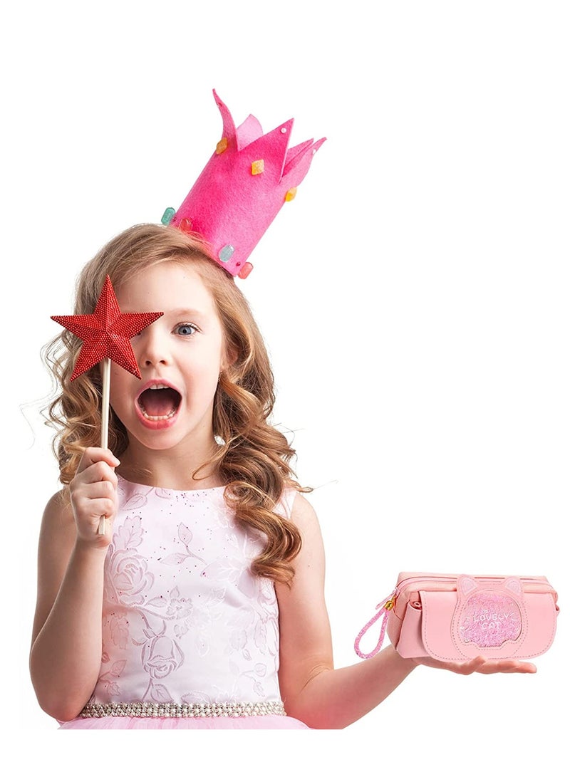 SOLARAE Pencil Case Big Capacity Cute Cat Large Capacity Pencil Pouch Portable Pencil Pouch Stationery Storage Organizer Pencil Box Pen Holder Bag for School Student Present, Pink 1 Pieces - Image 3