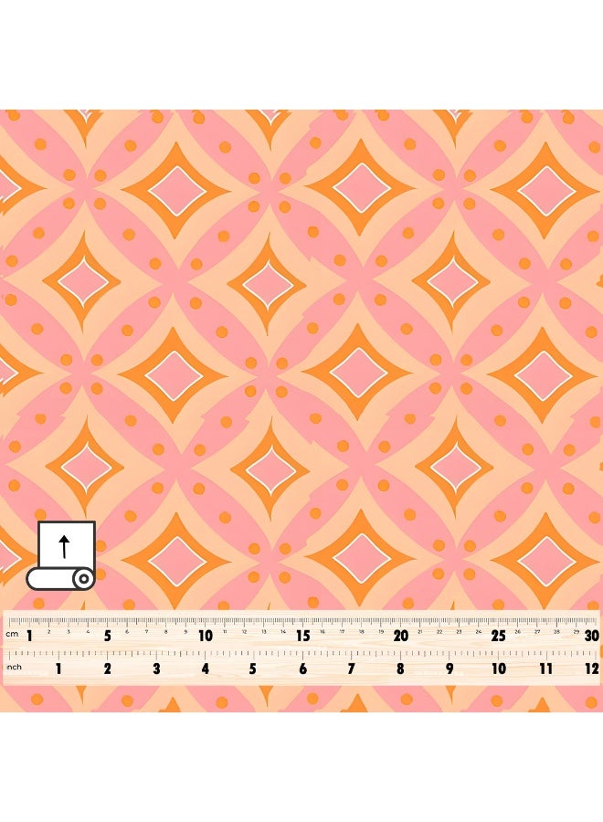 فيلاتو Ø¬Ù„Ø§Ø¨ÙŠØ© Ù…Ø®ÙˆÙŠØ± Ù…Ù† Ù‚Ù…Ø§Ø´ Ø­Ø±ÙŠØ± Ø§Ù„Ù„ÙŠÙ„ Ø¹Ø±Ø§Ù…Ù†ÙŠ Ø¨Ø§Ù„ÙŠØ§Ø±Ø¯Ø©ØŒ Ù†Ù‚Ø´Ø© Ù…Ø§Ø³ÙŠØ© ÙˆØ±Ø¯ÙŠØ© Ø¨Ø±ØªÙ‚Ø§Ù„ÙŠØ©ØŒ Ø®ÙŠØ§Ø·Ø© 58 Ø¨ÙˆØµØ© Ø¹Ø±Ø¶ - Image 4