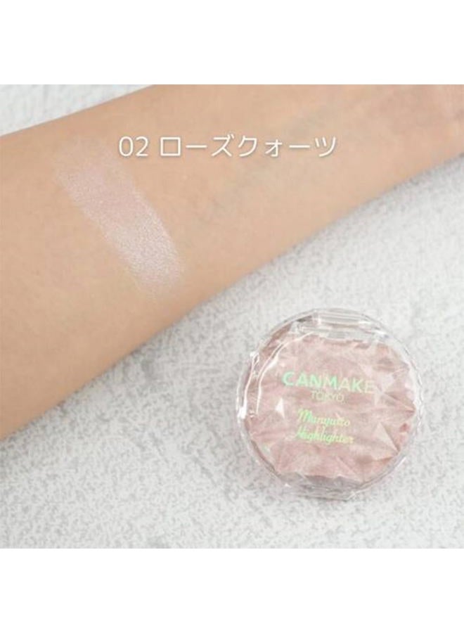 Canmake Munyutto Highlighter 02 Rose Quartz - Image 4