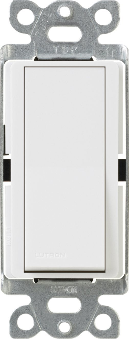 Lutron Claro 15 Amp On/Off 4-Way Switch, CA-4PS-WH, White - Image 1