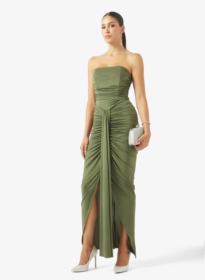 TFNC Bandeau Bodycon Maxi Dress - Image 4