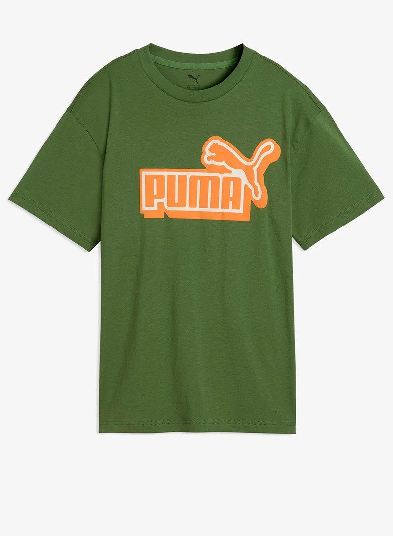 Puma Youth Essential Logo Lab Front Graphic T-Shirt
