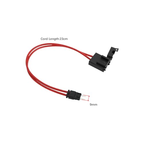 Micro Traders 2pcs Car Fuse Holder Connector 32V 20Amp 16AWG Heavy Duty Wire Extension Small Fuse Holder Connector for Vehicle with 4Pcs 20A Fuses for ATM/APM (23cm, Mini) - Image 4
