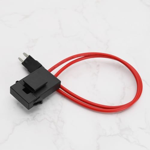 Micro Traders 2pcs Car Fuse Holder Connector 32V 20Amp 16AWG Heavy Duty Wire Extension Small Fuse Holder Connector for Vehicle with 4Pcs 20A Fuses for ATM/APM (23cm, Mini) - Image 5