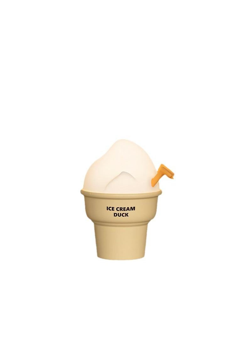 Y&D Ice Cream Duck Night Light Baby Bedroom Charging Atmosphere Night Light Cartoon Bedside Sleeping Silicone Night Light  - Image 1