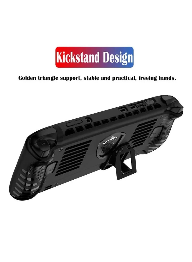 With Kickstand Handheld Soft TPU Case for Claw 8 AI+ Shockproof Protective Cover Anti Slip Ergonomic Compatible with MSI Claw 8AI+ 2025 Protective Cover Game Machine Accessories  - Image 2