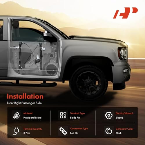 A-Premium Electric Power Window Regulator with Motor Compatible with Chevrolet Corvette 1997-2004 Front Right Passenger Side - Image 3