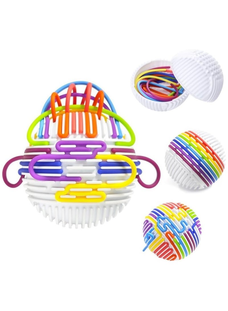 general Sensory Fidget Board Ball Toy, Activity Board, Split Design Rubber Ropes for Stress Relief, Focus, and Cognitive Development,Perfect for ADHD, Autism, Anxiety Relief & Occupational Therapy With 13 Strings - Image 1