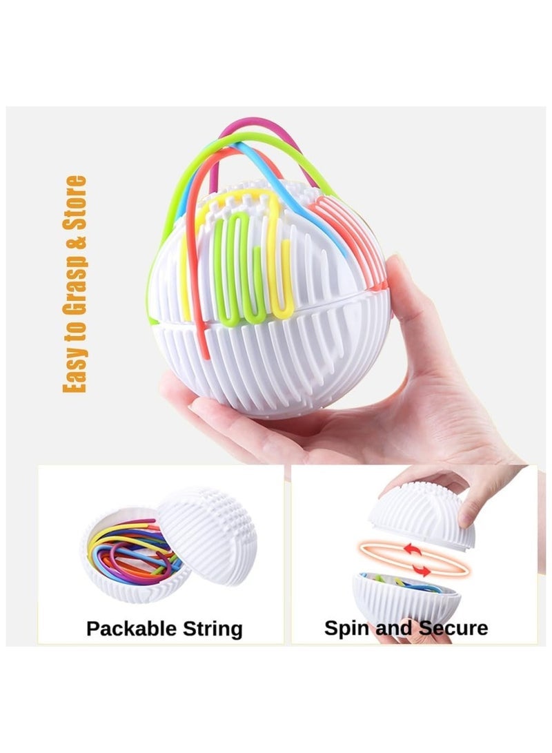 general Sensory Fidget Board Ball Toy, Activity Board, Split Design Rubber Ropes for Stress Relief, Focus, and Cognitive Development,Perfect for ADHD, Autism, Anxiety Relief & Occupational Therapy With 13 Strings - Image 4