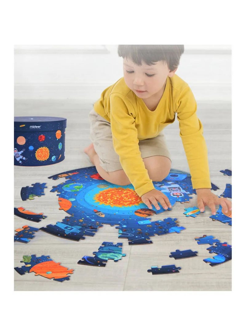 MiDeer Galaxy Space Puzzle for Kids – 150 Piece Circular Jigsaw Puzzle, Educational Space Theme, Encourages Problem-Solving, Hand-Eye Coordination & Spatial Awareness, Ages 3+ - Image 2