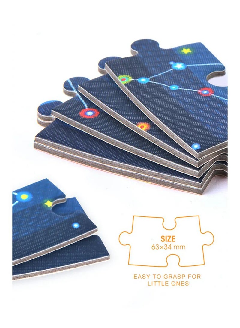 MiDeer Galaxy Space Puzzle for Kids – 150 Piece Circular Jigsaw Puzzle, Educational Space Theme, Encourages Problem-Solving, Hand-Eye Coordination & Spatial Awareness, Ages 3+ - Image 4