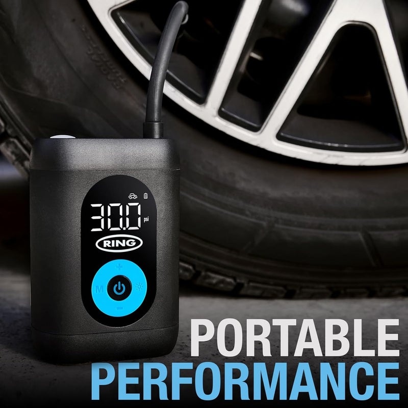 RING TYREINFLATE GO 10 Cordless Tyre Inflator with Adaptor Kit - Image 3