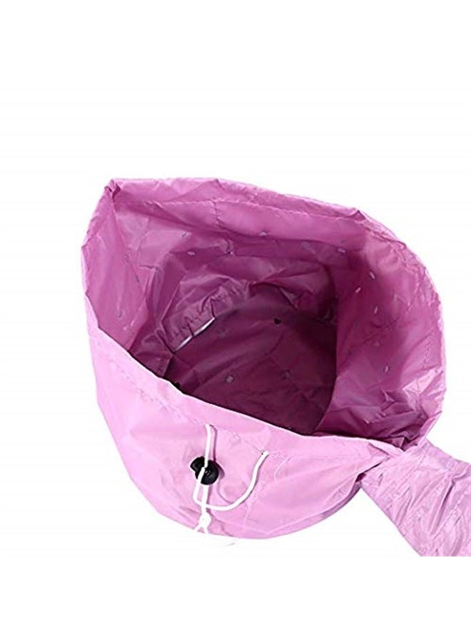 FMELAH Hair Dryer Cap Portable Soft Hair Drying Salon Cap Hair Mask Baking Oil Cap Adjustable Bonnet Attachment Hair Care Hair Dryer Hat for Hand Held Hair Dryer Attachment (Pink) - Image 2
