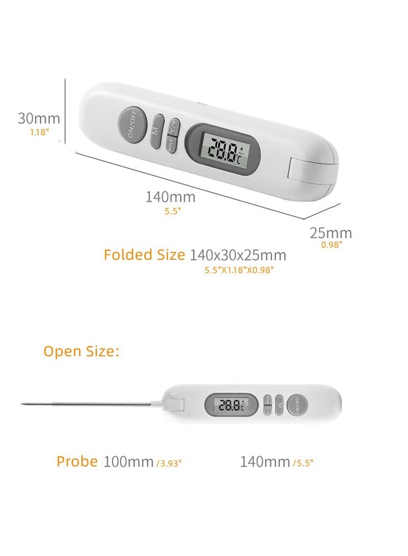 SYOSI Rechargeable Thermometer for Cooking, Kitchen,Cooking,Sugar, Baking, Milk, Tea, Food Thermometer Digital，Hot Liquid Thermometer, Chef Thermometer for BBQ, Meat, Liquid, Baking, Bread - Image 5