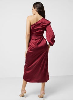 ELLA One Shoulder Waist Knot Dress  - Image 2