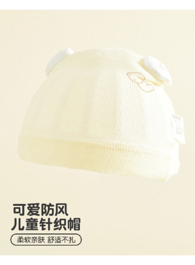 Bumblebee Newborn Cotton Delivery Room Baby Cap - Soft Cranial Protection Hat, Adorable 3d Windproof Outdoor Infant Hat - Image 1