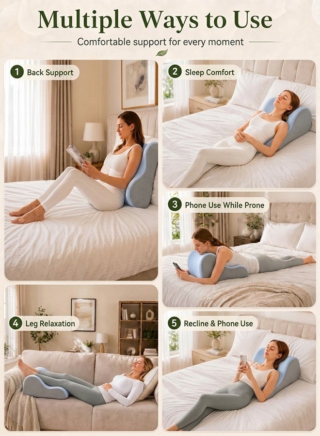Samira Multipurpose Leg Elevation Pillow Lumbar Pillow Sleeping Pillow Portable Cushion Body Pillow For Sleeping Leg Elevation Bed Sofa Travel Camping - Image 2