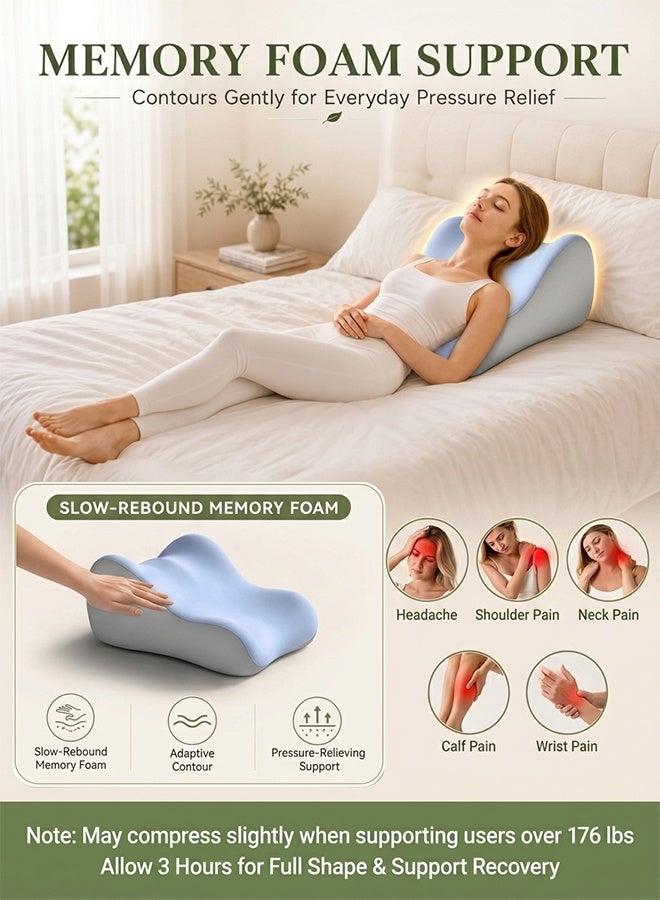 Samira Multipurpose Leg Elevation Pillow Lumbar Pillow Sleeping Pillow Portable Cushion Body Pillow For Sleeping Leg Elevation Bed Sofa Travel Camping - Image 5