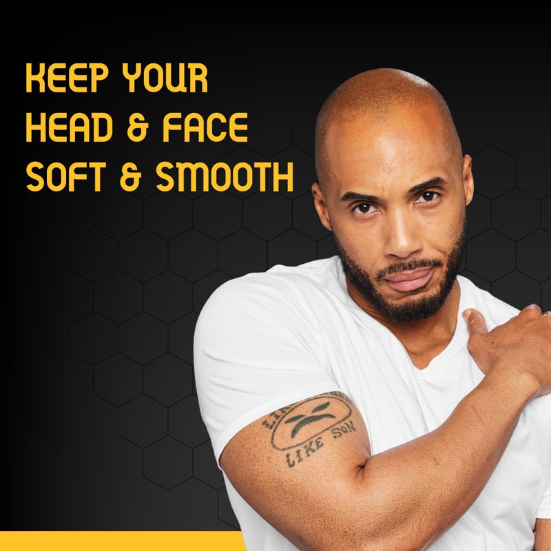 Bee Bald SMOOTH Daily Moisturizer Hydrates & Tones Away Fine Lines, Wrinkles and Dry Patches; Helps Control Oil & Shine to Feel Cool, Fresh and Comfortable, 1.7 Fl Oz (Pack of 2) - Image 4