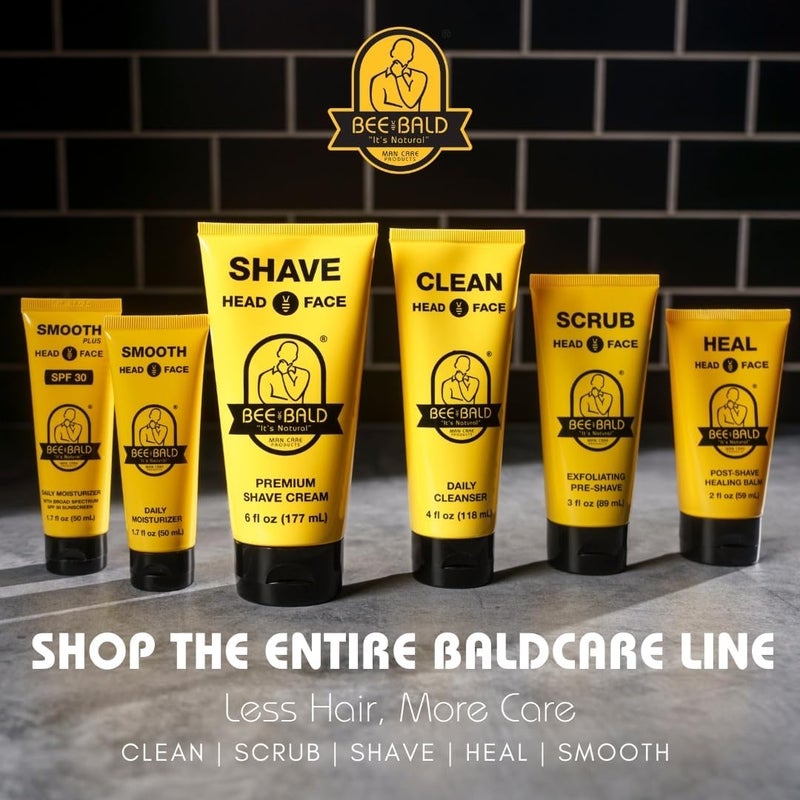 Bee Bald SMOOTH Daily Moisturizer Hydrates & Tones Away Fine Lines, Wrinkles and Dry Patches; Helps Control Oil & Shine to Feel Cool, Fresh and Comfortable, 1.7 Fl Oz (Pack of 2) - Image 5