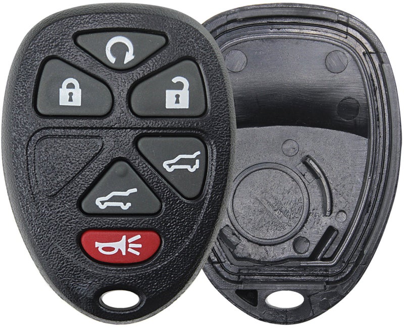 KeylessOption Replacement 6 Button Keyless Entry Remote Key Fob Shell Case and Button Pad for OUC60270 - Image 4