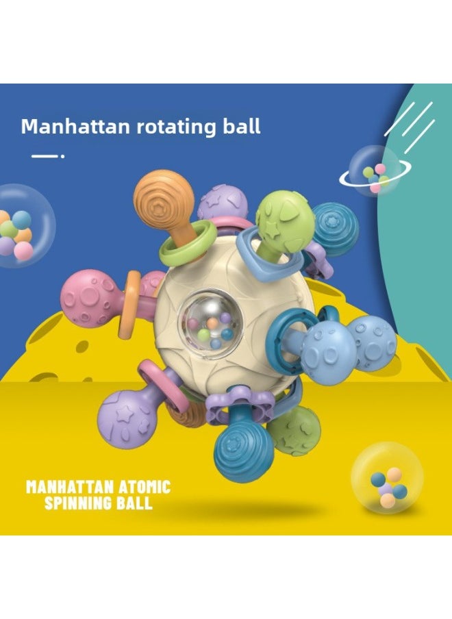 Generic - Explosions Space Manhattan Hand Grab Ball Baby Toy Puzzle Early Education Baby Grab Training 4 Grinding Gum-Color:Little Bear Spinner - Image 1