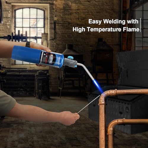 BlueFire Pack of 2,BLUEFIRE Standard Propane Gas Cylinder/Canister, Welding Brazing Soldering Fuel gas, for HVAC Plumbing Cooking Grilling Gardening and Camping - Image 2