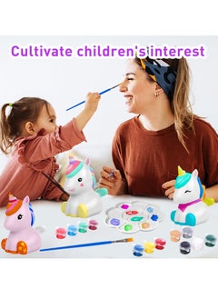 SYOSI Paint Your Own Unicorn Lamp Art Kit Unicorn Lamp Art Kit for Teens Boys Girls DIY Crafts Night Light Room Decorations Birthday Gifts for Kids Creative Toy Art Supplies for Kids Ages 3-12+ 4.5in  - Image 5