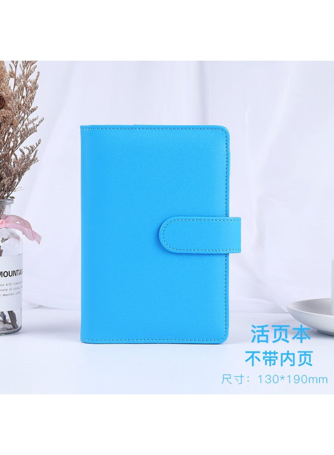 Dimension Stationery Korea Girl's Heart Macaron Loose-leaf Notebook Pu Hand Account Book Notebook Hand Account Book Travel Book - Image 1