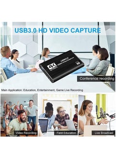VKL Capture Card 4K Video USB 3.0 1080P 60fps HDMI Audio Device  Portable Converter Game Adapter for Gaming Streaming  - Image 4