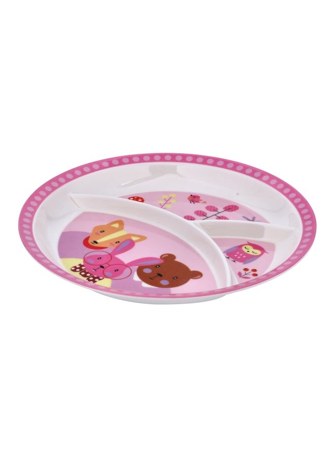DELCASA طبق أطفال من الميلامين 10 بوصات 3 أقسام DC2186 آمن في غسالة الصحون - Image 2