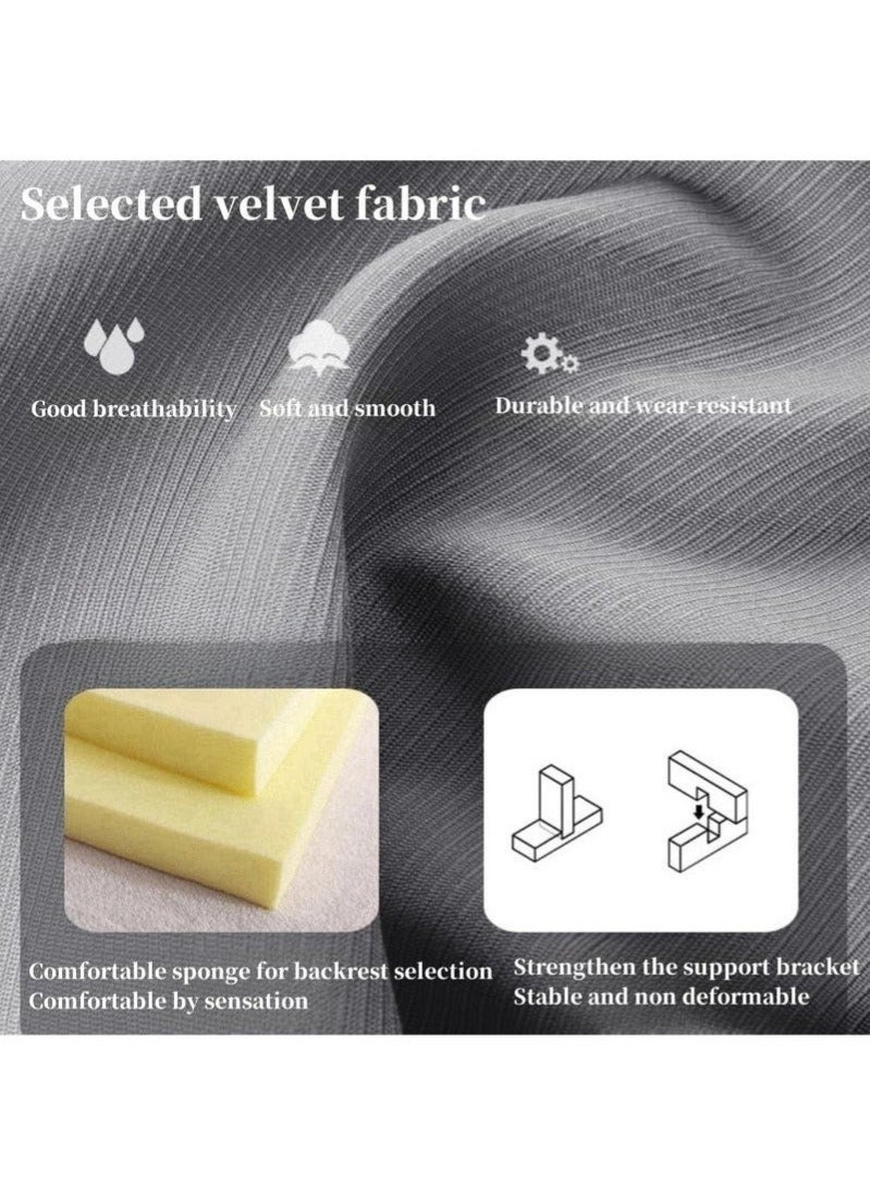 WALALLA Folding Chair Bed Convertible Sleeper Sofa Floor Chair Lounge Couches, Folding Bed with 3-Position Adjustable Backrest 2 Pillow Handrail, Cozy Futon Chair for Living Room Office 100cm*190cm - Image 2